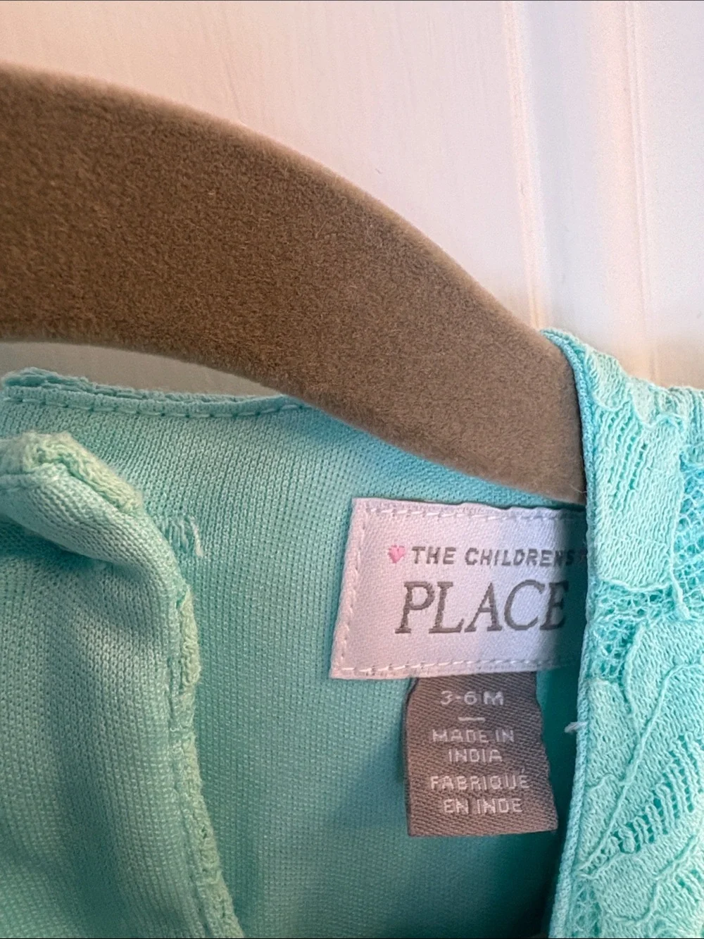 The Children's Place Aqua Lace Flutter Dress